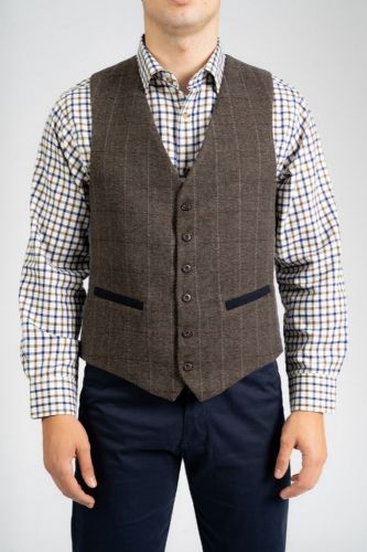 Carabou waistcoat Selby Charcoal size M